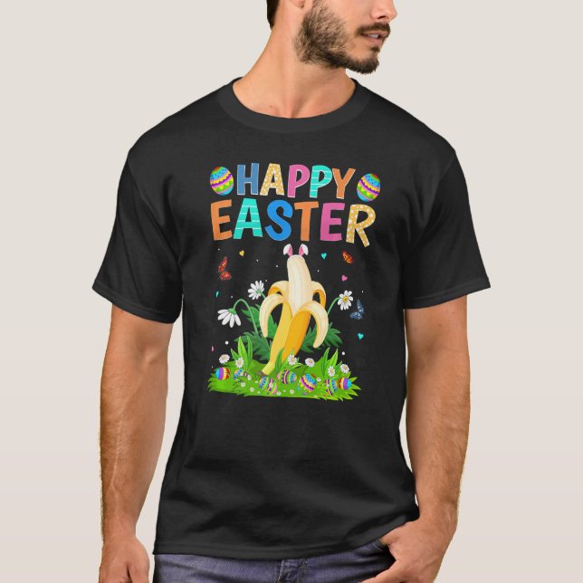 Camiseta Feliz Domingo de Pascua de Pascua (Anverso)