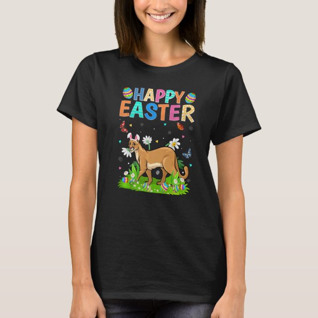 Camiseta Feliz Domingo de Pascua del Conejo de Pascua (Anverso)