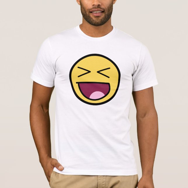 Camiseta feliz e impresionante cara de Bella Canva (Anverso)