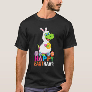 Camiseta Feliz East-Rawr T Rex Dinosaur Easter Bunny Egg Ki