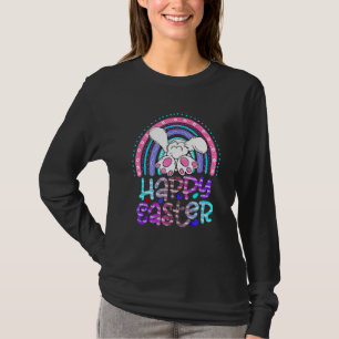 Camiseta Feliz Easter Bunny Rabbit Eggs Rainbow