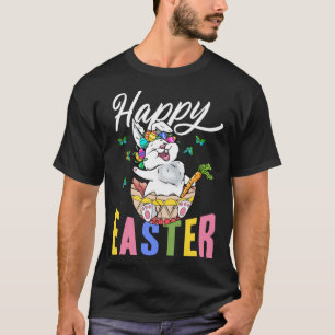 Camiseta Feliz Easter Easter Eggs Cute Easter Bunny