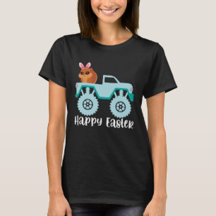 Camiseta Feliz Easter Squirrel Monster Truck Toddler