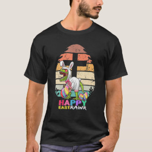 Camiseta Feliz Eastrawar T Rex Dinosaur Easter Bunny Egg Co