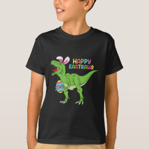 Camiseta Feliz Eastrawar T Rex Easter Bunny Dinosaur Eggs B