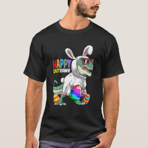 Camiseta Feliz Eastrawar T Rex Easter Bunny Dinosaur Eggs B