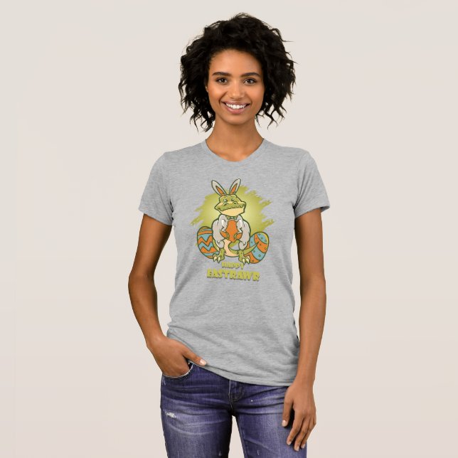 Camiseta Feliz Eastrawr | Adaptación delgada de las mujeres (Anverso completo)