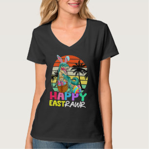 Camiseta Feliz Eastrawr Rex Easter Bunny Dinosaur Eggd Todd