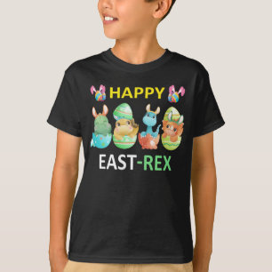 Camiseta Feliz Eastrawr T-Rex Dinosaur Easter Bunny Egg