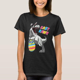 Camiseta Feliz Eastrawr T Rex Dinosaur Easter Bunny Egg 2