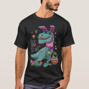 Camiseta Feliz Eastrawr T Rex Dinosaur Easter Bunny Egg Cel