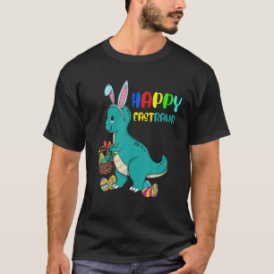 Camiseta Feliz Eastrawr Trex Easter Bunny Egg Cute Dinosaur