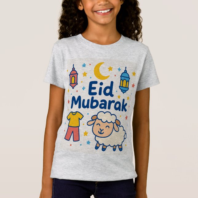 Camiseta Feliz Eid al estilo - Un diseño que refleja a Jo (Anverso)