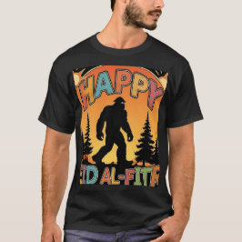 Camiseta Feliz Eid Al Fitr Bigfoot Sunset Mens TShirt