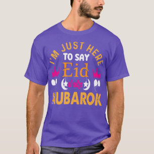 Camiseta Feliz Eid Mubarak para los niños musulmanes Eid al