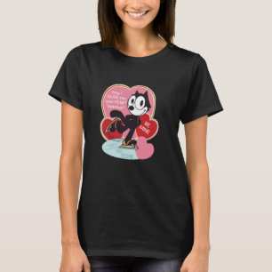 Camiseta Feliz El Gato Patinando Sobre Hielo En San Valentí