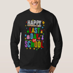 Camiseta Feliz El Último Día De Estudiantes Y Maestros Gra