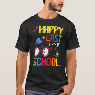 Camiseta Feliz El Último Día De La Escuela Estudiantil Summ
