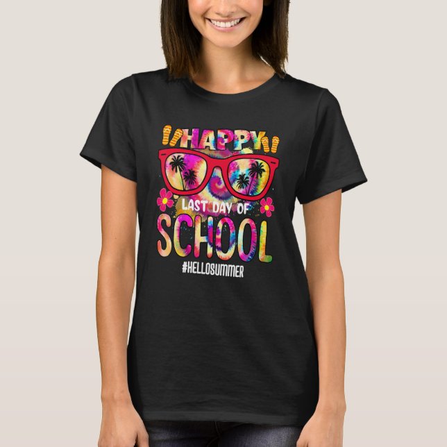 Camiseta Feliz El Último Día De La Escuela Hola Estudiantes (Anverso)