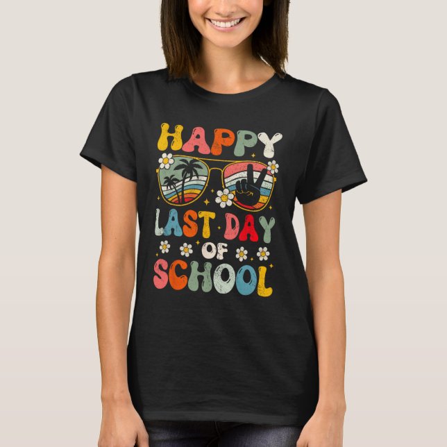 Camiseta Feliz El Último Día De La Escuela Profesores De Ve (Anverso)