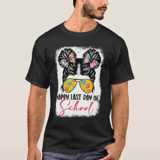 Camiseta Feliz El Último Día Del Colegio Desordenado Chica