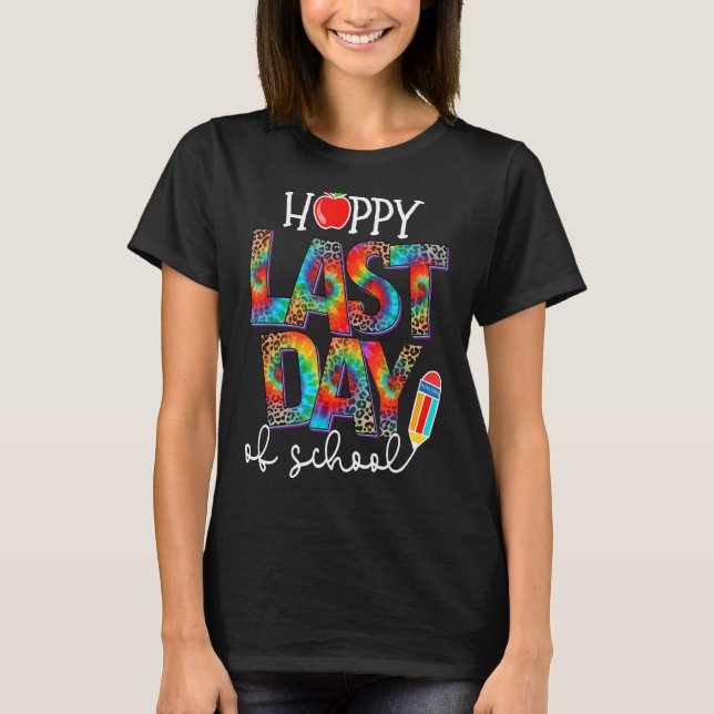 Camiseta Feliz El Último Día Del Fin De La Escuela Leopardo (Anverso)