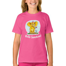 Camiseta Feliz Elefante para Niñas | Hola Sol