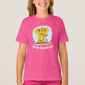 Camiseta Feliz Elefante para Niñas | Hola Sol