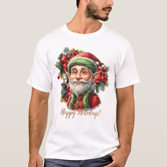 Camiseta Feliz Elf de Santa (Anverso)