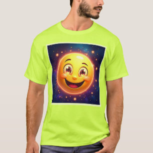 Camiseta Feliz Emoji de ojos cósmicos