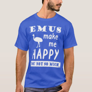 Camiseta Feliz Emú Australia Amante Animal chico