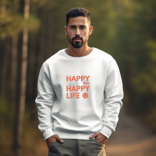 Camiseta Feliz esposa, vida feliz - Cita matrimonial divert
