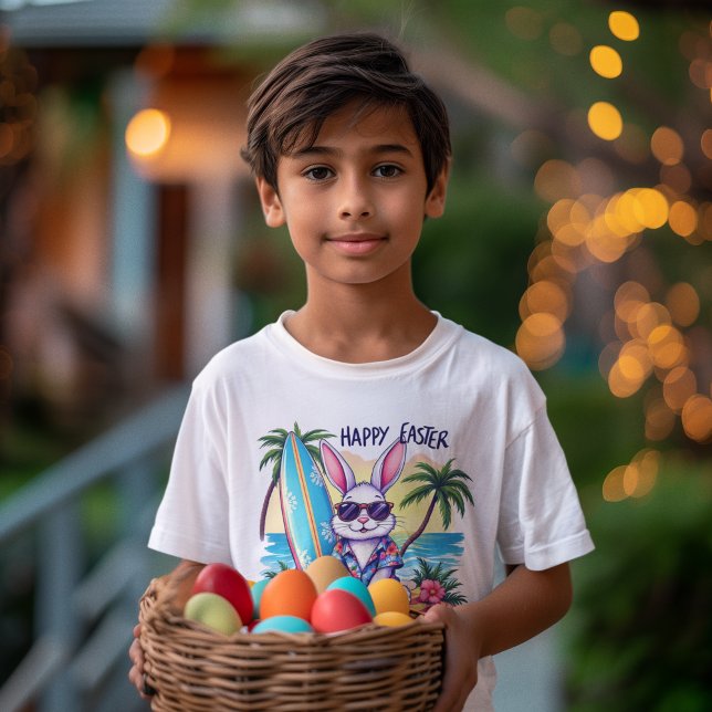 Camiseta Feliz estilo hawaiano de Pascua (Subido por el creador)