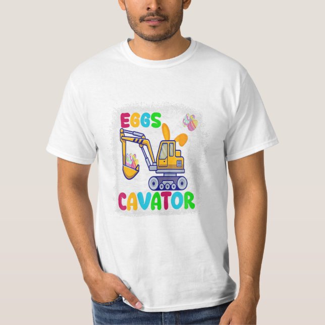 Camiseta Feliz Excavato Gracioso de Pascua (Anverso)