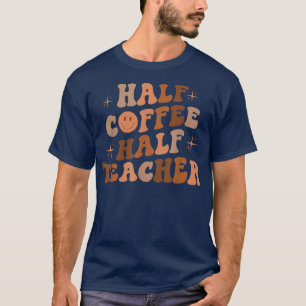 Camiseta Feliz Face Retro Medio Café Medio Profesor De Vuel