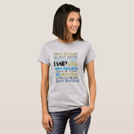 Camiseta Feliz Familia Y Amigos De Hanukkah