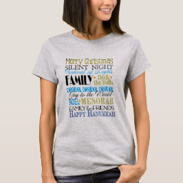 Camiseta Feliz Familia Y Amigos De Hanukkah