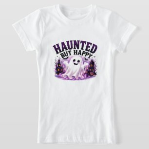 Camiseta 🎃 Feliz Fantasma Embrujado Dicho de Halloween 👻