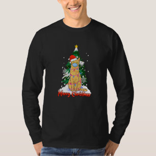 Camiseta Feliz Feliz Feliz Feliz Navidad Mascara De Gatos A