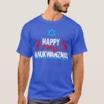 Camiseta Feliz Feliz Feliz Hanukwanzmas Chanukah Dreidel H<br><div class="desc">Feliz Feliz Feliz Hanukwanzmas Chanukah Judío Dreidel Hannukah T-Shirt .</div>