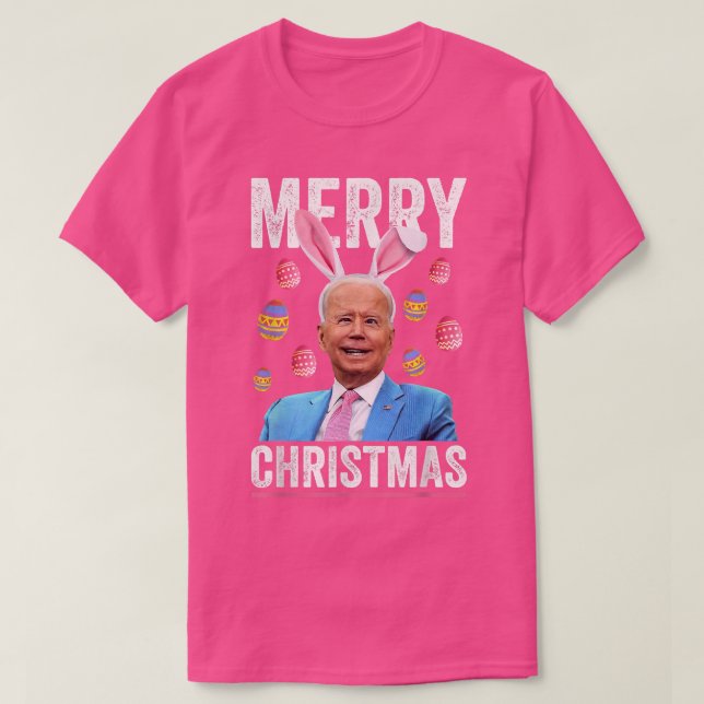 Camiseta Feliz Feliz Feliz Navidad Funny Biden confuso para (Diseño del anverso)