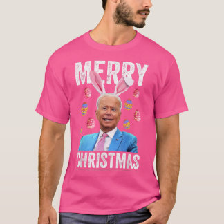Camiseta Feliz Feliz Feliz Navidad Funny Biden confuso para