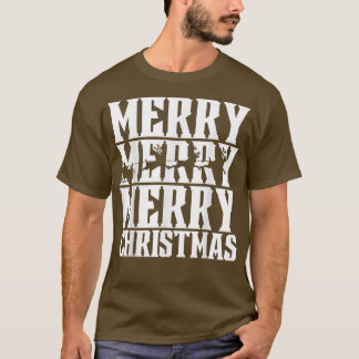 Camiseta Feliz Feliz Feliz Navidad Santas Santas Sleigh & F