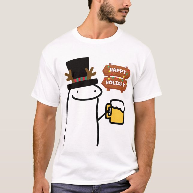 Camiseta Feliz feriado (Anverso)