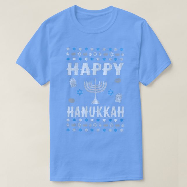 Camiseta Feliz feriado de Hanukkah (Diseño del anverso)