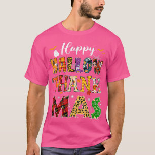 Camiseta Feliz feriado HallowGraciasMas Navidades Thanksgiv