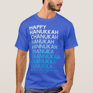 Camiseta Feliz feriado judío de Hanukkah Chanukah Menorah D
