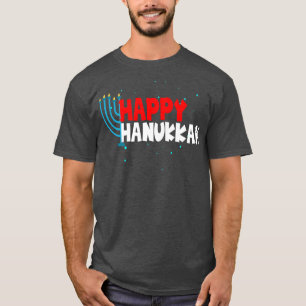 Camiseta Feliz feriado judío en Chanukah me enciende