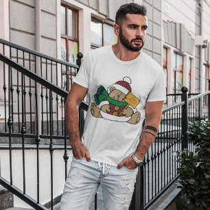 Camiseta Feliz feriado Navidad Oso
