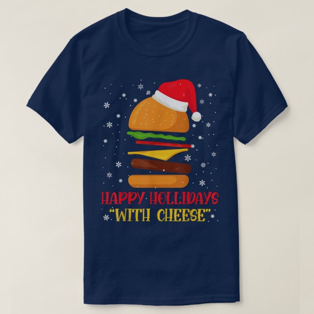 Camiseta Feliz feriado Navidades Día del Destino Navidades  (Diseño del anverso)